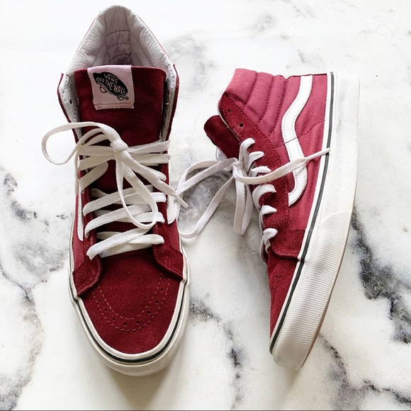vans classic burgundy